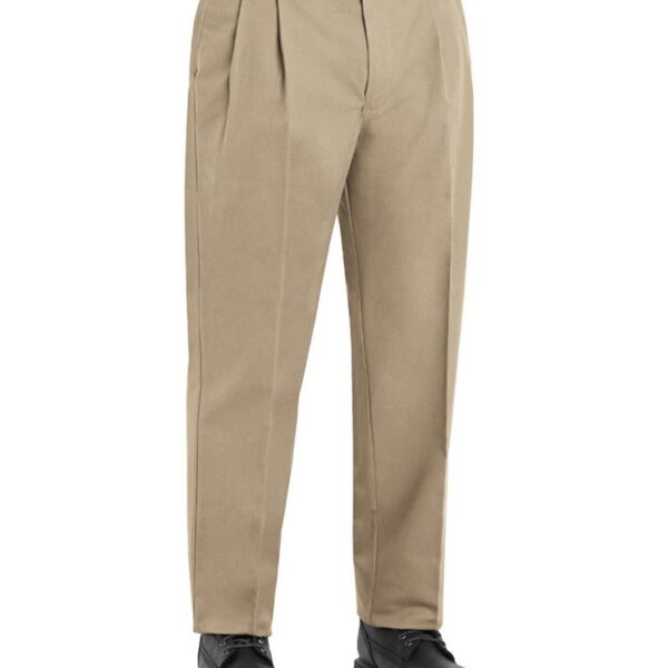 Pleated Twill Slacks - Odd & Extended Sizes Thumbnail